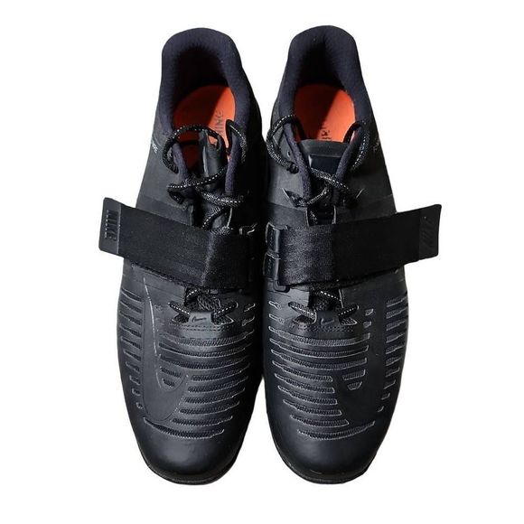 Nike romaleo 3's black weightlifting powerlifting heeled squat shoes size 12 - Picture 2 of 5